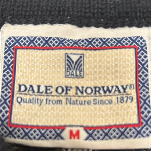 Dale of Norway Black and Cream Knit wool Nordic Cardigan - Picture 6 of 8
